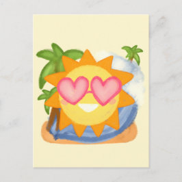 Sommererholsame Urlaubssonne Postkarte