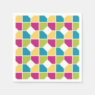 SOMMERFARBEN Geometrisches Muster Serviette