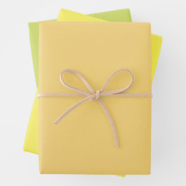 Sommerfarben in drei komplementären Tönen Geschenkpapier Set