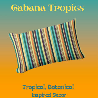 Sommerfarben Streifen Lendenkissen