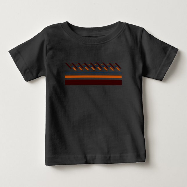 Sommerfarbenstreifen Baby T-shirt (Vorderseite)