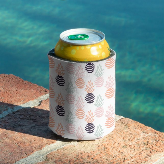 Sommerfarbiges Ananas-Fruchtmuster Dosenkühler (In Situ Pool)