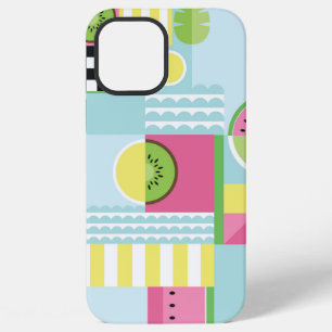 Sommerfarbiges Mosaik, Wassermelone Kiwi-Früchte t iPhone 12 Pro Max Hülle