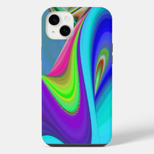 Sommerfeeling , Abstrakte 3D Regenbogenkunst iPhone 14 Plus Hülle