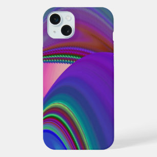 Sommerfeeling , Abstrakte 3D Regenbogenkunst iPhone 15 Plus Hülle