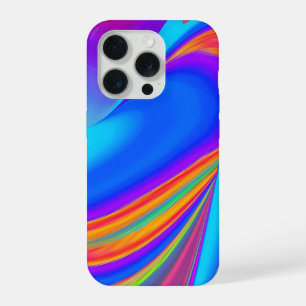 Sommerfeeling, Abstrakte 3D Regenbogenkunst iPhone 15 Pro Hülle
