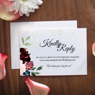 Sommerfeier Hochzeit Website Response Card RSVP Karte