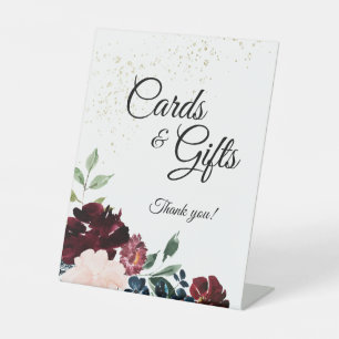 Sommerfeier Hochzeitskarten und Geschenke Sockelschild