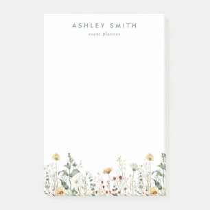 Sommerfeld der Wildblume Post-it Klebezettel