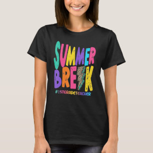 Sommerferien 1. Klasse Lehrer Vertretung Leopard T T-Shirt