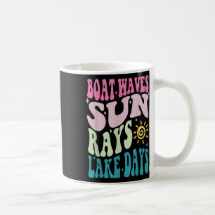 Sommerferien Boot Welle Sonnenstrahlen Nichts ist Kaffeetasse