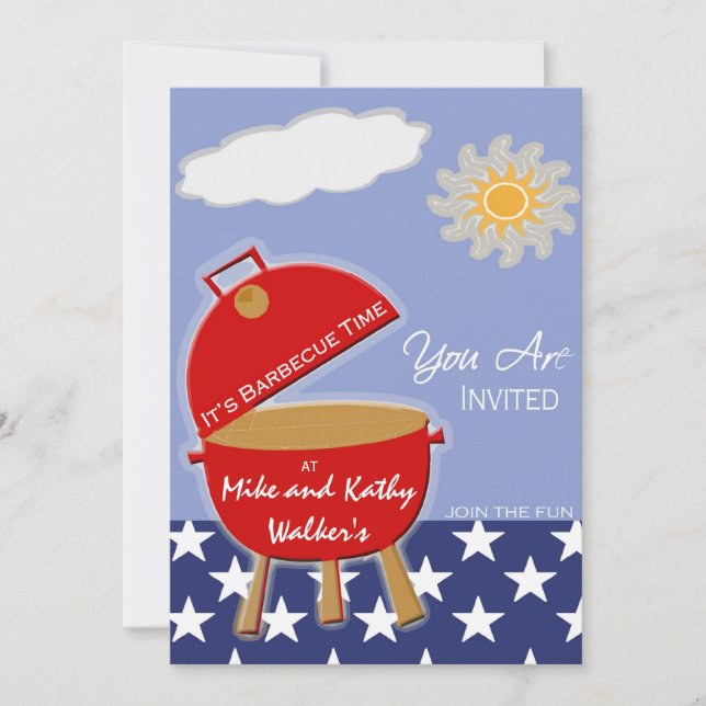 Sommerferien Einladung (Vorderseite)