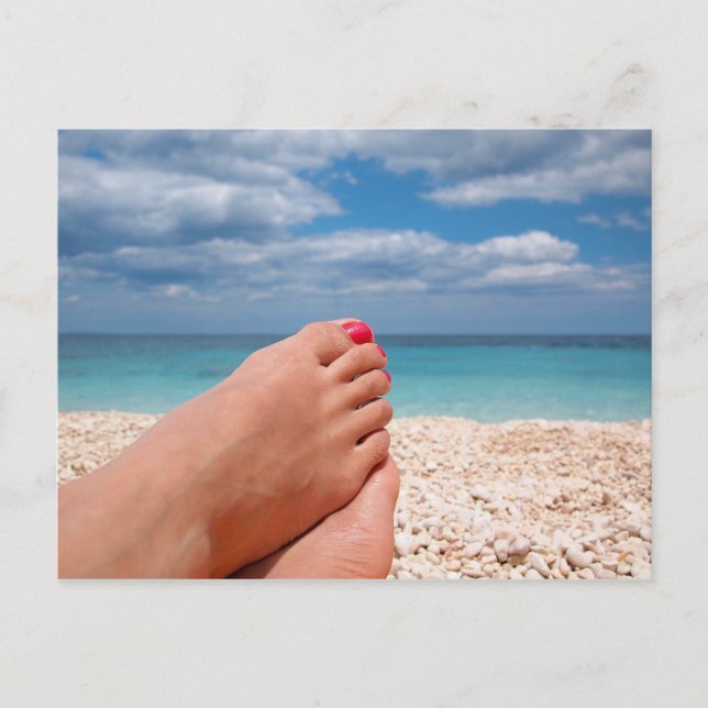 Sommerferien Feiertagspostkarte (Vorderseite)