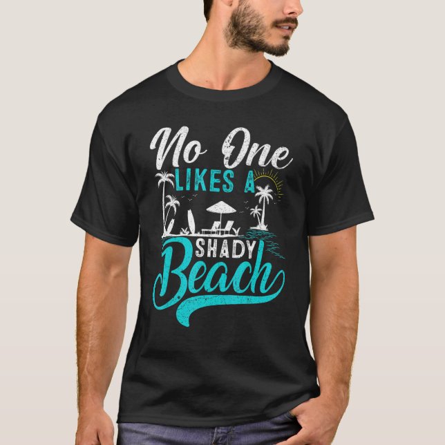 Sommerferien Palmen Baum Niemand mag einen schatti T-Shirt (Vorderseite)