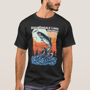 Sommerferien Retro Sonnenuntergang Arkansas Bull S T-Shirt