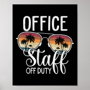Sommerferien Schule Jahresende Büro Personal Von Poster