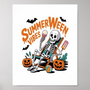 Sommerferien Sommerferien Halloween Poster