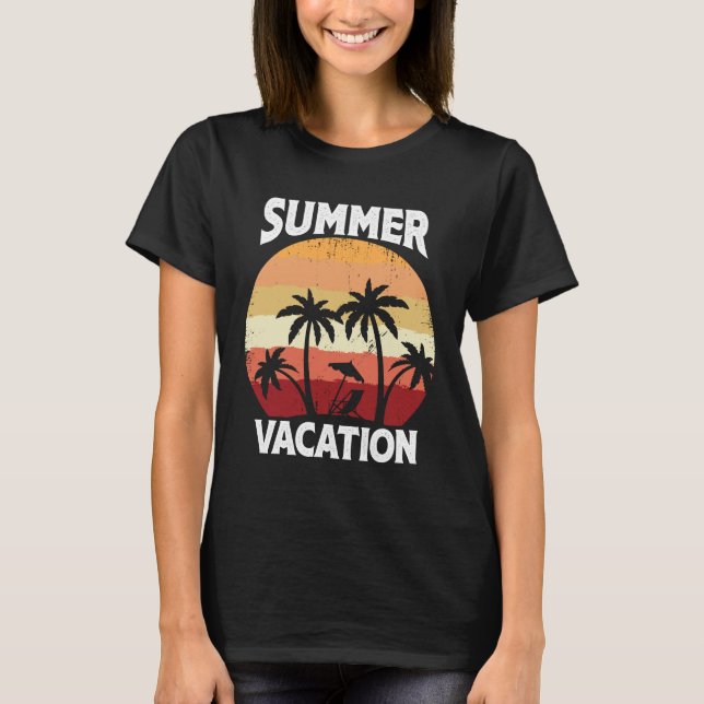 Sommerferien  T-Shirt (Vorderseite)