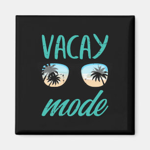 Sommerferien Urlaubsmodus Sonnenbrille Strand Männ Magnet