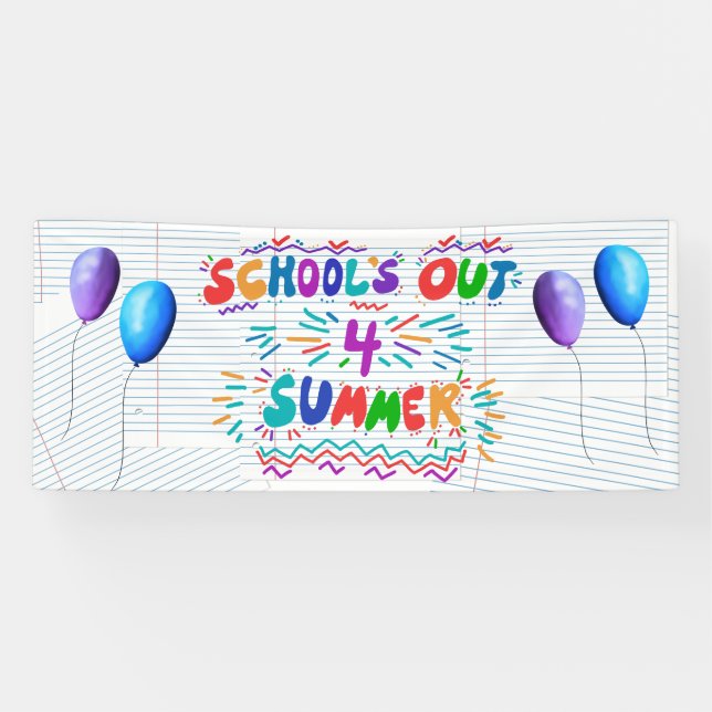Sommerferienbanner Banner (Horizontal)