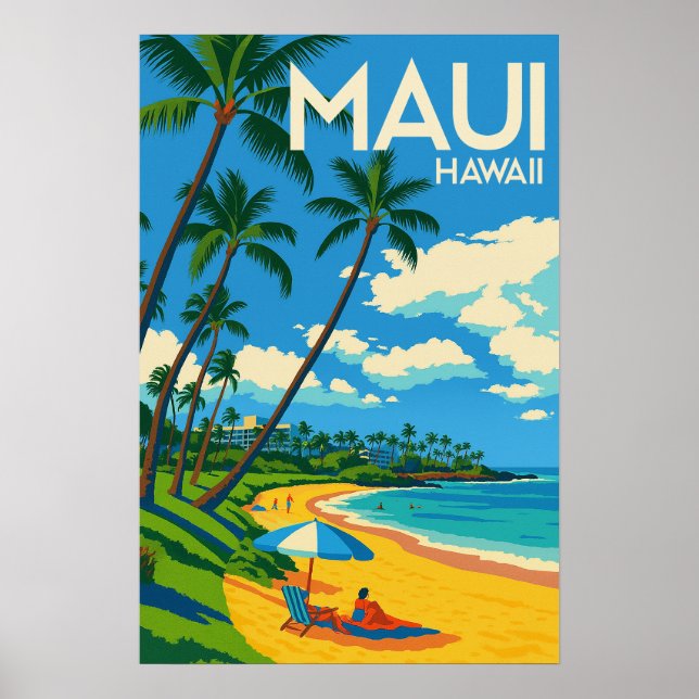 Sommerferienziel Hawaii Poster (Vorne)