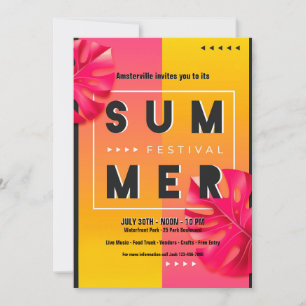 Sommerfestival Einladung
