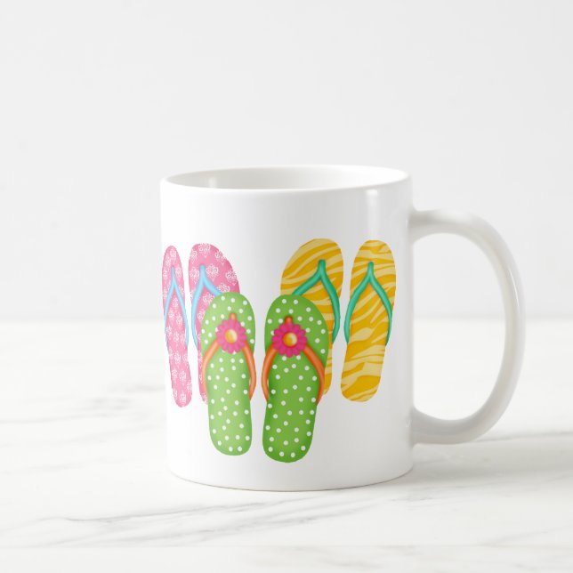 Sommerflip Flops Kaffeetasse (Rechts)