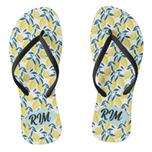 Sommerflip Flops - Zitronenmuster Erstgelb Flip Flops