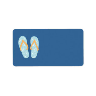 SommerflipFlops 1 Adressaufkleber