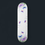 Sommerfreude - farbenfrohe Schmetterlinge fliegen  Skateboard<br><div class="desc">Spring Joy - Bunte Schmetterlinge fliegen in der Natur Wasserfarbe Schmetterling und Blume - Wählen / Fügen Sie Ihren Lieblingstext / Farbe - Machen Sie Ihr einzigartiges Geschenk - Vergrössern und verschieben oder entfernen und fügen Sie Elemente mit Anpassungs-Tool! - Zeichn und Design von MIGNED. Sie können meine Designs auch...</div>