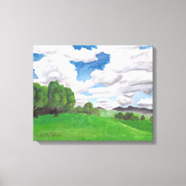 Sommerfrische in den Hügeln: Canvas Print Standard Leinwanddruck