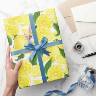 Sommerfrische Zitrusfrüchte Geschenkpapier