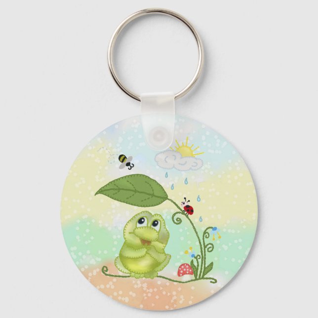 Sommerfrosch Schlüsselanhänger (Vorderseite)