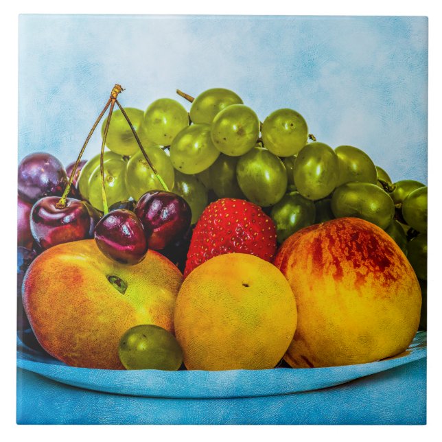 Sommerfrüchte Fliese (Vorderseite)