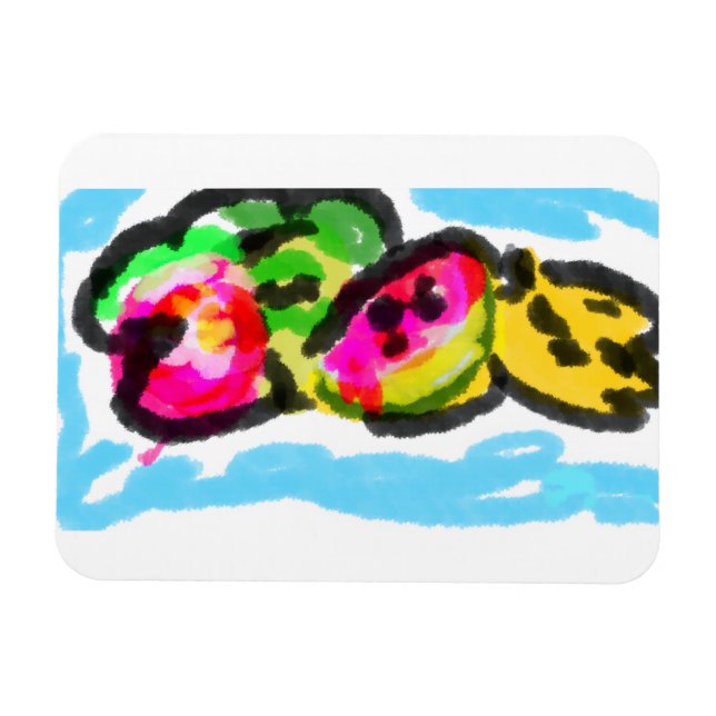 Sommerfrüchte Freude Magnet (Horizontal)