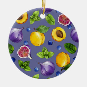Sommerfrüchte Keramik Ornament