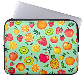 Sommerfrüchte Nahtloses Design Laptopschutzhülle