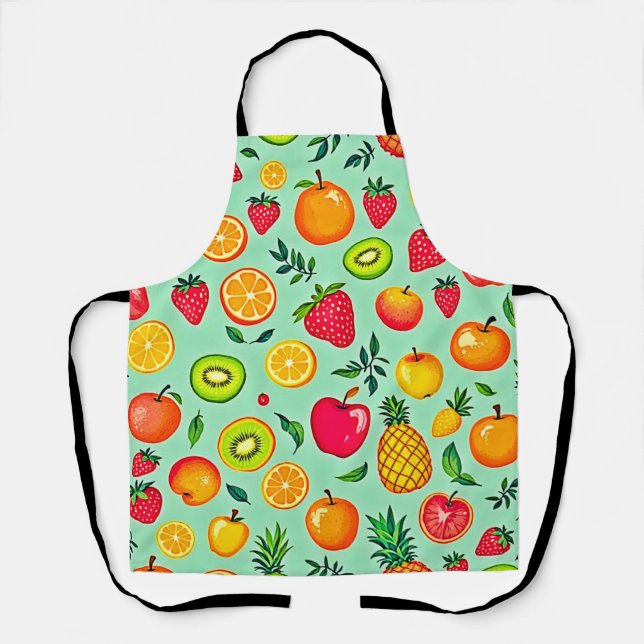 Sommerfrüchte Nahtloses Design Schürze (Vorderseite)
