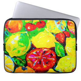 "Sommerfrüchte" Niedliche Kunst. Jetzt kaufen Laptopschutzhülle