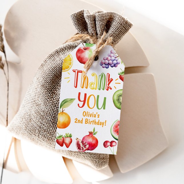 Sommerfruchtgeburtstag vielen Dank Geschenkanhänger (Von Creator hochgeladen)