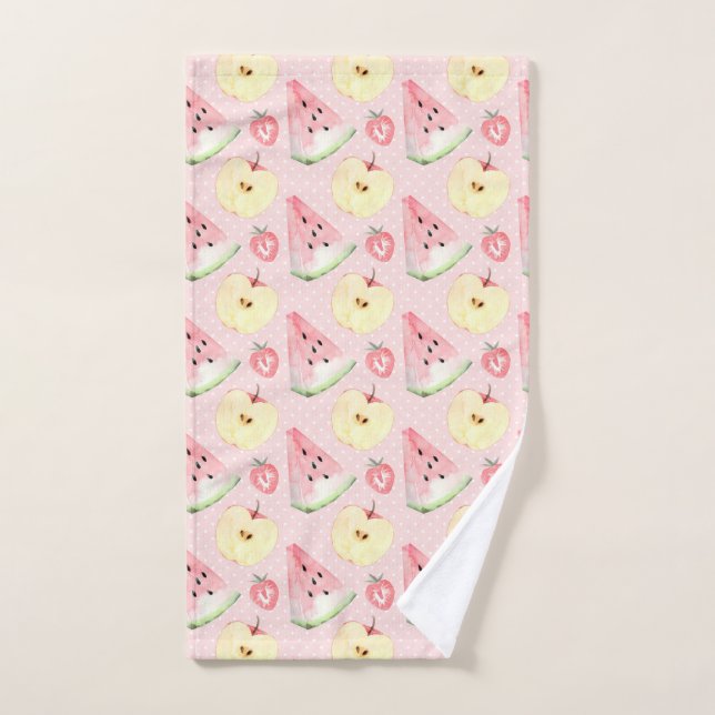 Sommerfruchtscheiben rosa handtuch (Handtuch)