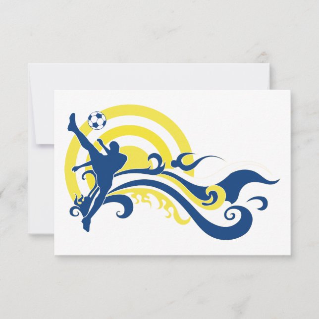 Sommerfußball Einladung (Vorderseite)