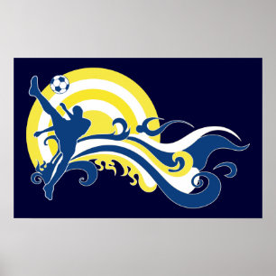 Sommerfußball Poster