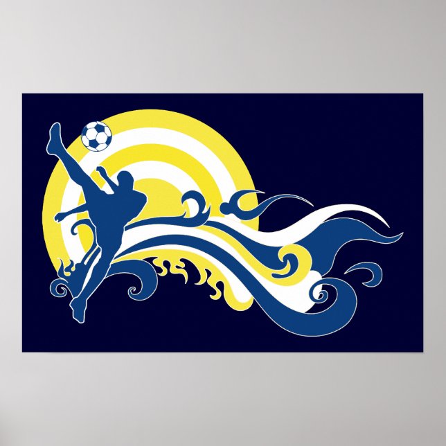 Sommerfußball Poster (Vorne)