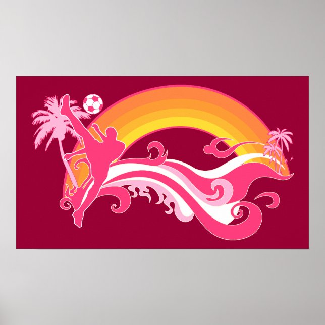 Sommerfußball Poster (Vorne)