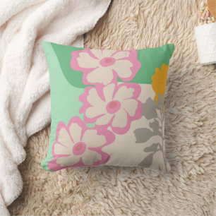 Sommergänseblümchen Farbblöcke Moderne Floral Kissen