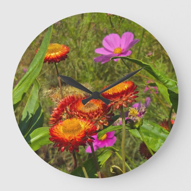 Sommergarten Große Wanduhr (Vorderseite)