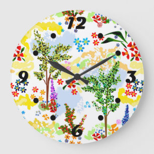 Sommergarten Große Wanduhr