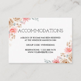 Sommergarten Hochzeit der Wasserfarben Begleitkarte