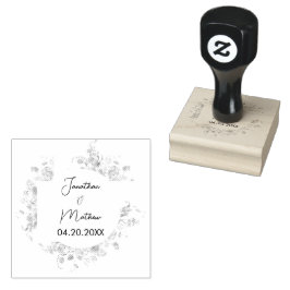 Sommergarten Hochzeit der Wasserfarben Gummistempel